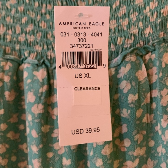 American Eagle Green Floral Mini Skirt, XL - Picture 3 of 3
